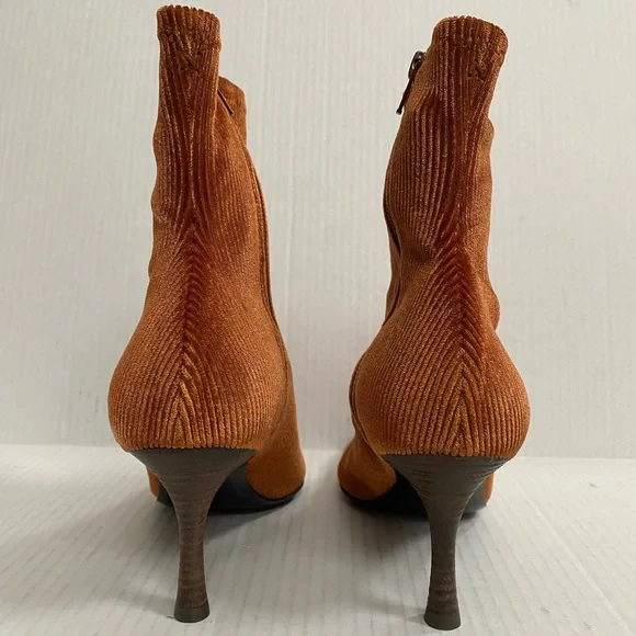 rag & bone Rust Ribbed Ankle Booties - Picture 5 of 7